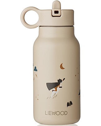 Liewood Falk Steel Thermal Bottle - 250 ml - Superhero/Dune Mix - Cream Thermos Bottles